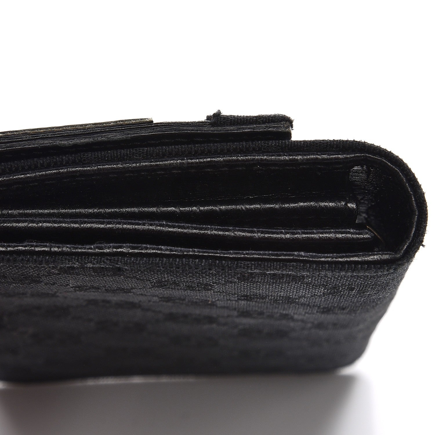 Gucci Monogram Web Hasler Continental Wallet Black 9 of 12