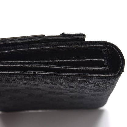 Gucci Monogram Web Hasler Continental Wallet Black 9 of 12