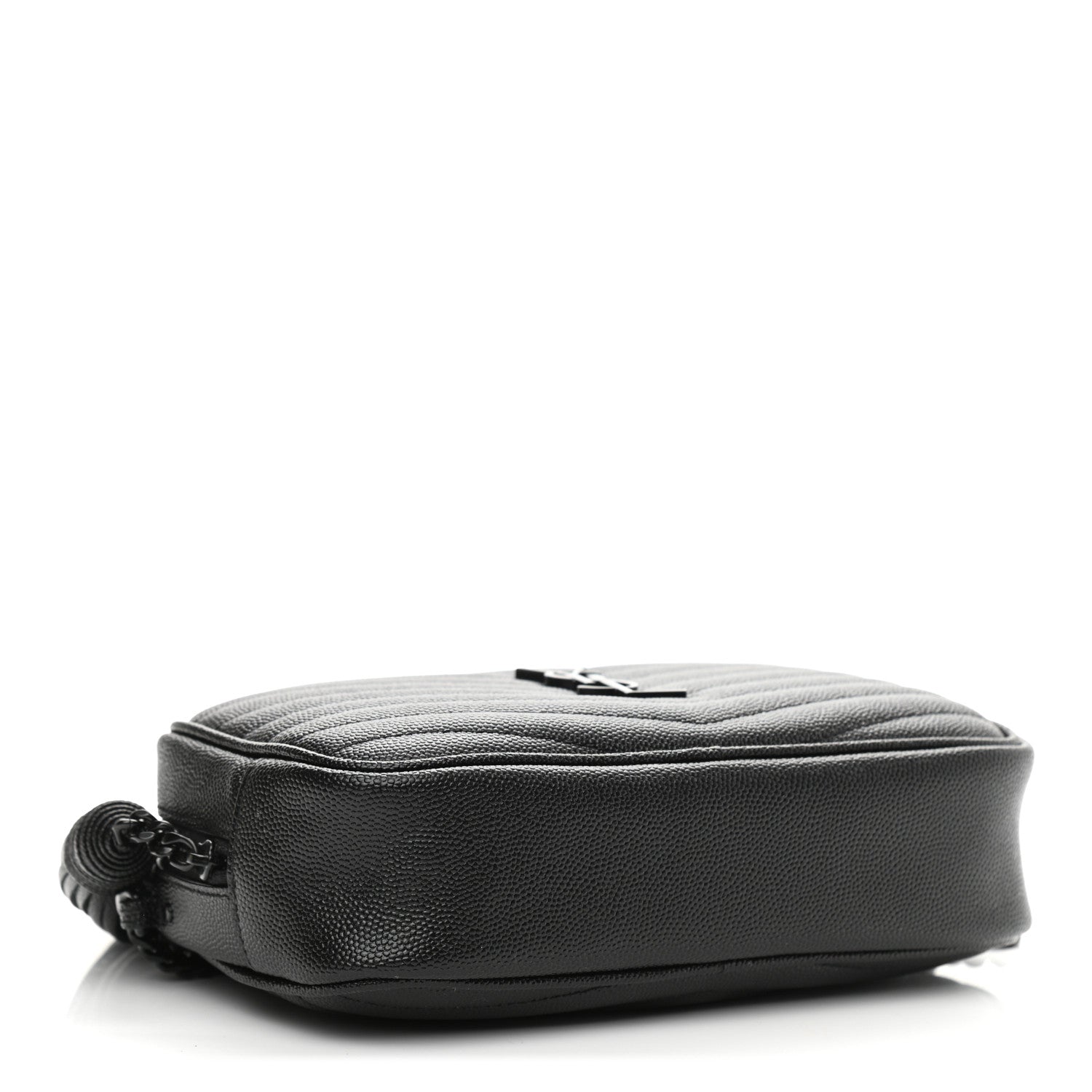 Saint Laurent Grain De Poudre Matelasse Monogram Mini Lou Camera Bag Black 4 of 11