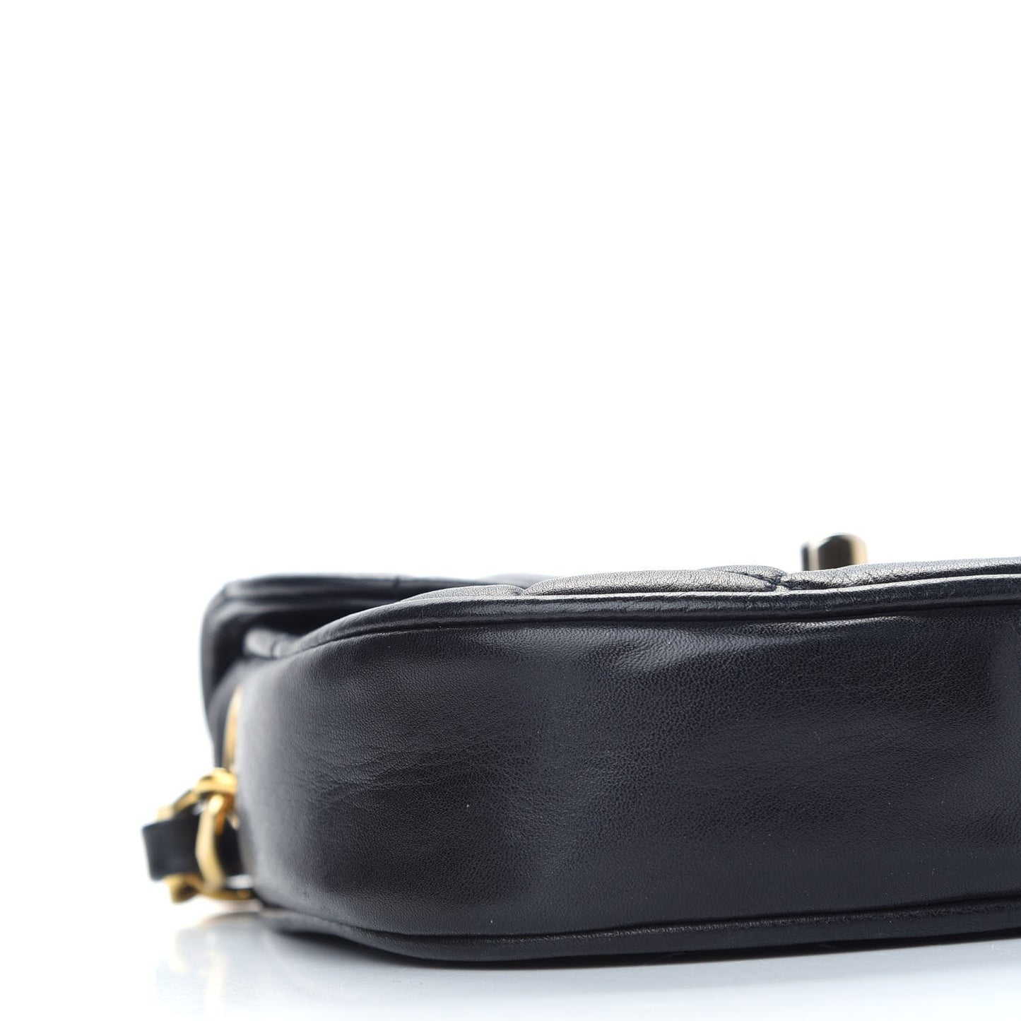 Lambskin Quilted Extra Mini Flap Black