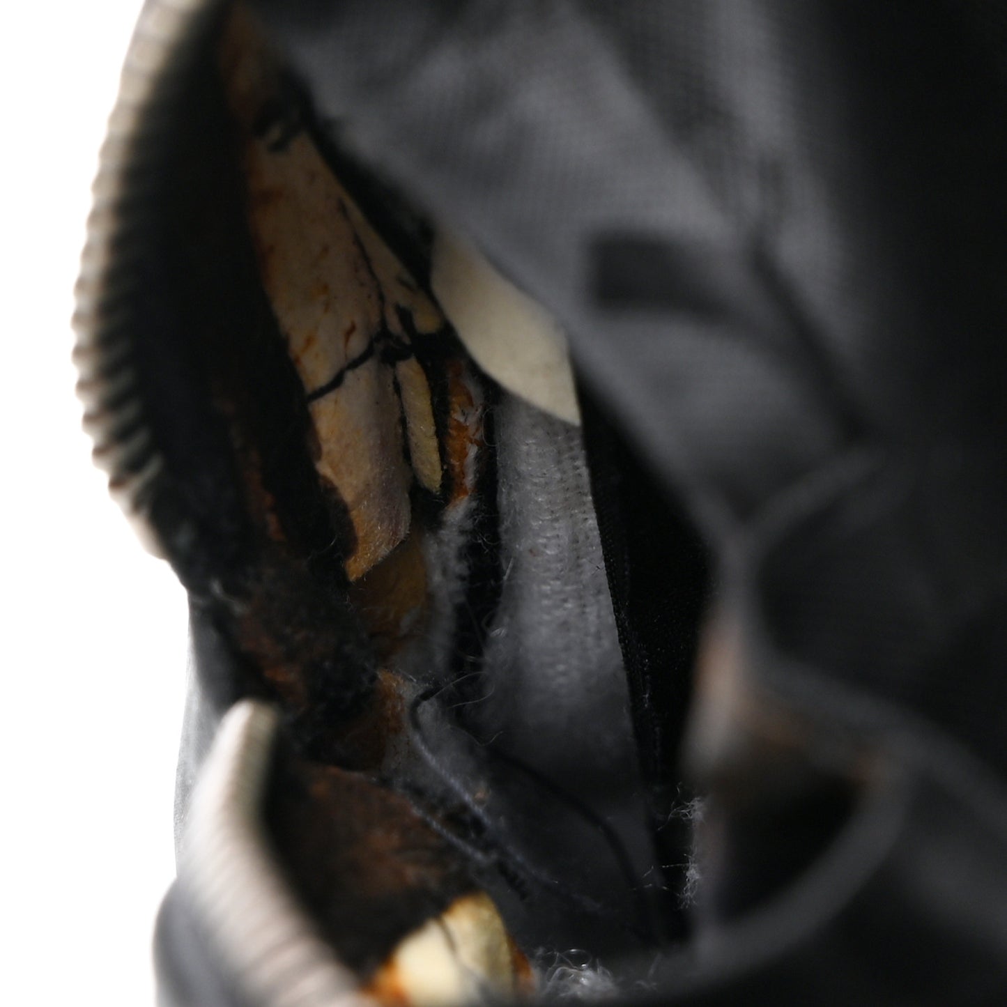 Nylon Square Quilted Flap Black