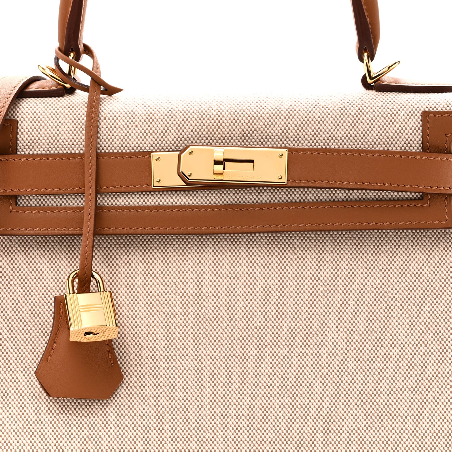Toile H Swift Kelly Sellier 28 Ecru Gold
