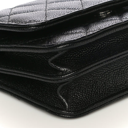 Chanel Caviar Quilted Mini Wallet On Chain WOC Black 9 of 11