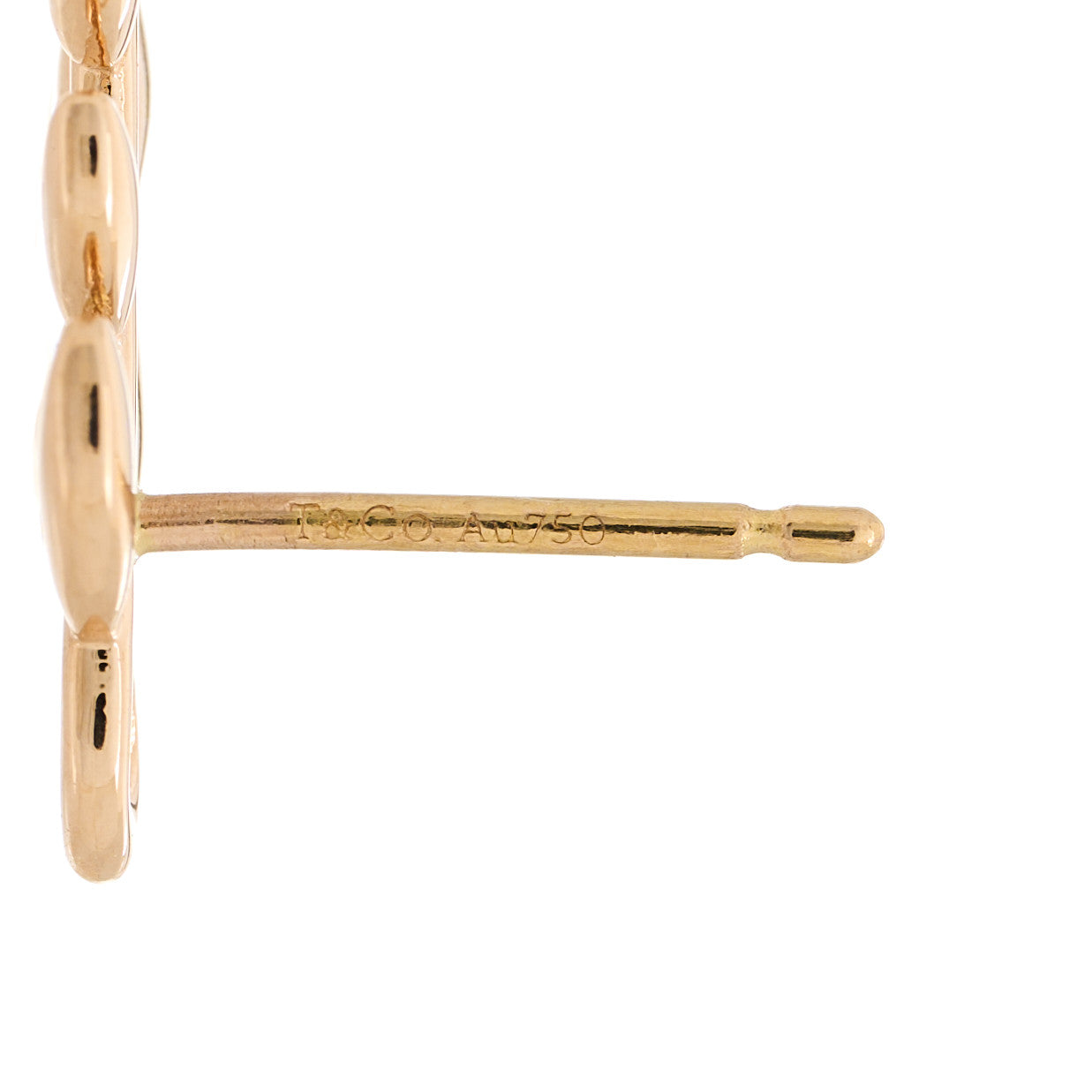18K Rose Gold Paloma Picasso Olive Leaf Climber Earrings