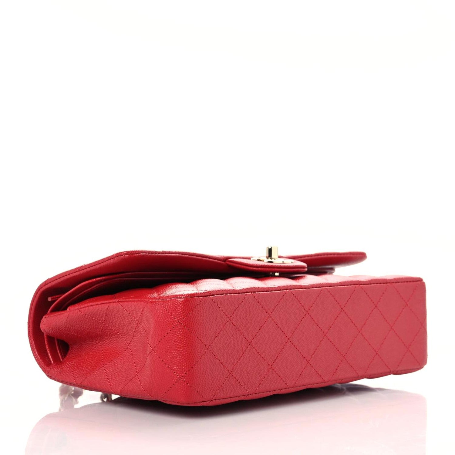 Chanel Caviar Quilted Medium Double Flap Red 4 of 10