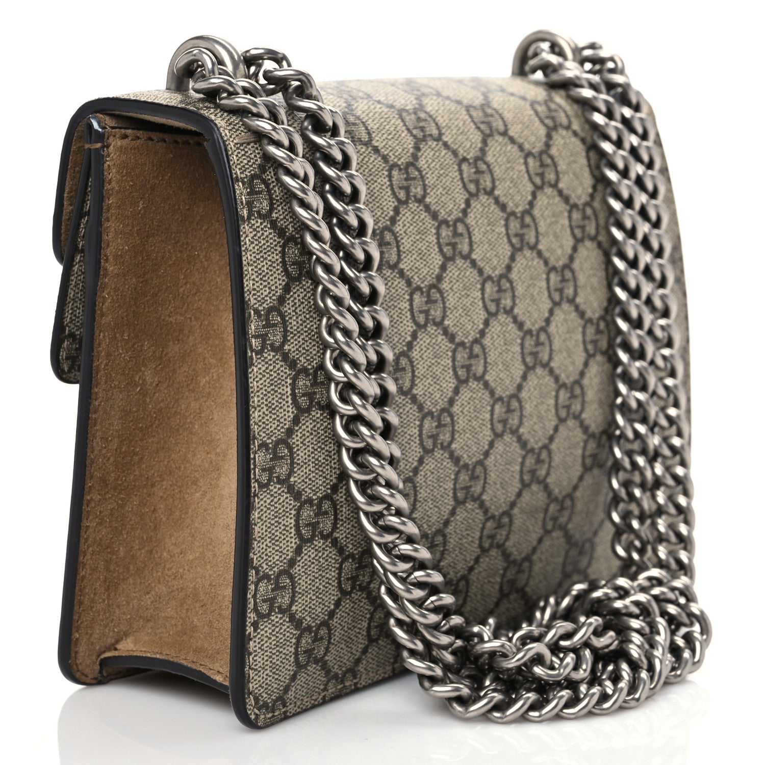 Gucci GG Supreme Monogram Mini Dionysus Shoulder Bag Taupe 3 of 9