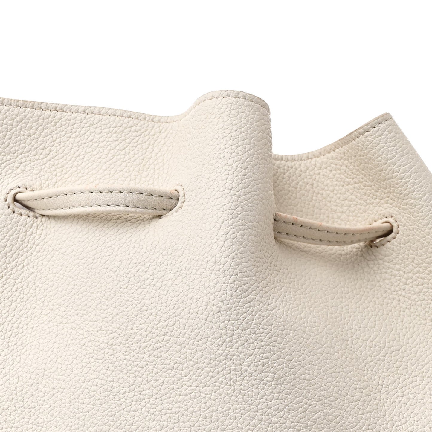 Calfskin Zip Bucket Bag