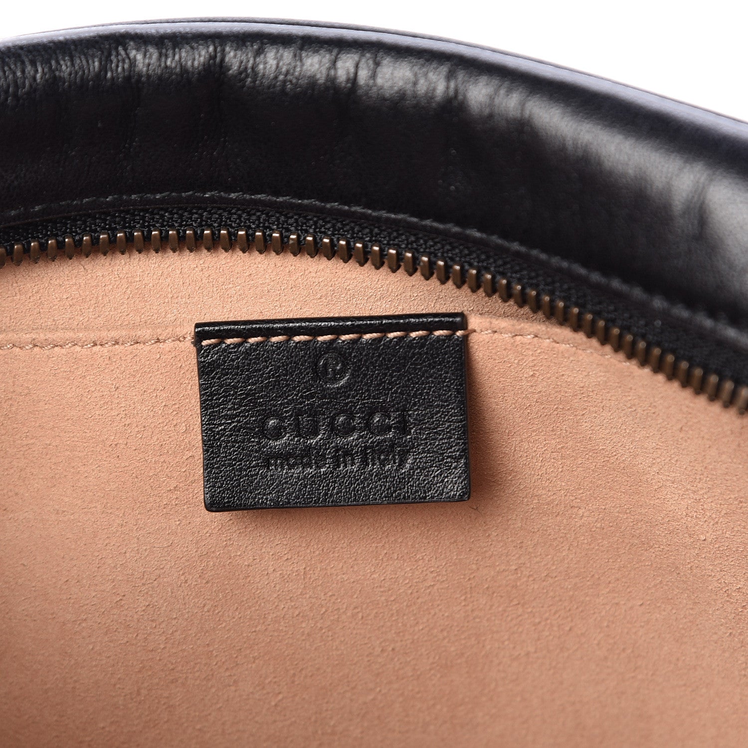Gucci Calfskin Matelasse Small GG Marmont Chain Shoulder Bag Black 6 of 10