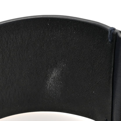 Chanel Calfskin CC Wide Cuff S Black Gold 6 of 7