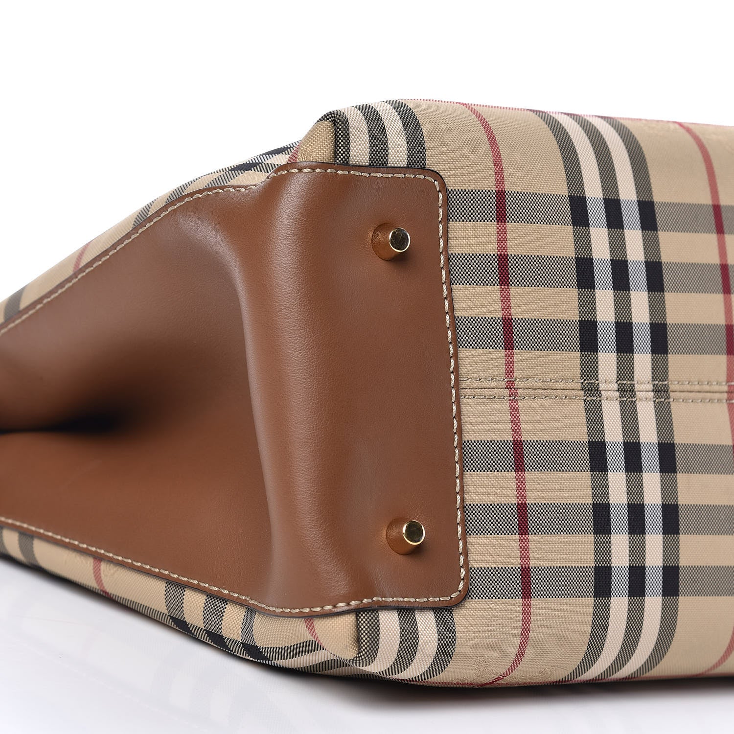 Burberry Horseferry Check Medium Ballingdon Tote Honey Tan 9 of 10