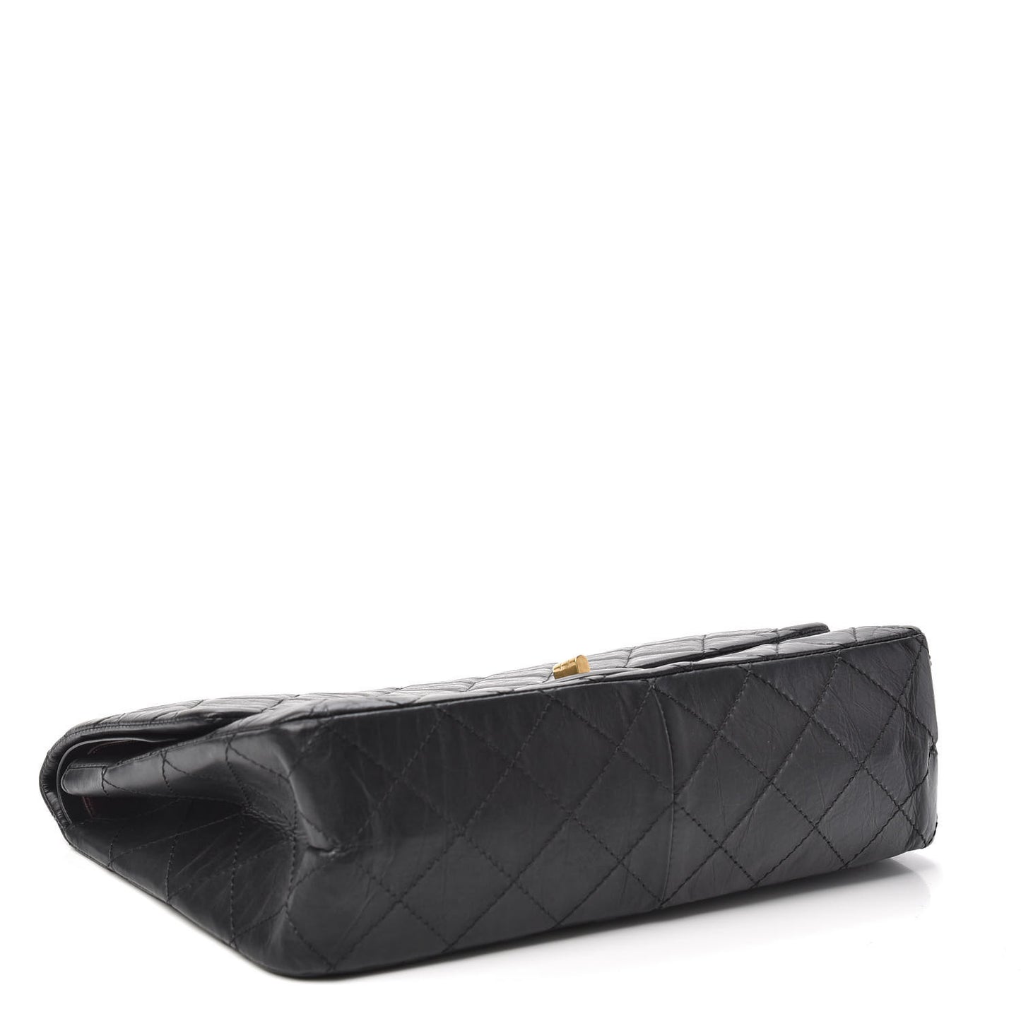 Aged Calfskin Quilted 2.55 Reissue 226 Flap Black