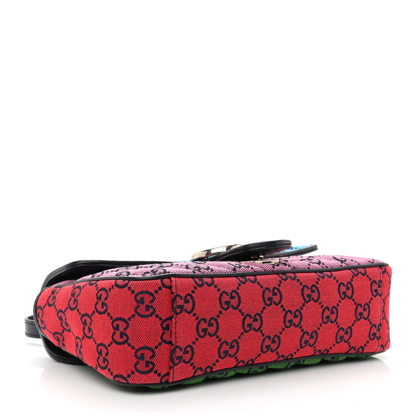 Monogram Multicolor Matelasse Diagonal Small GG Marmont Shoulder Bag Light Blue Pink Blue Green Red