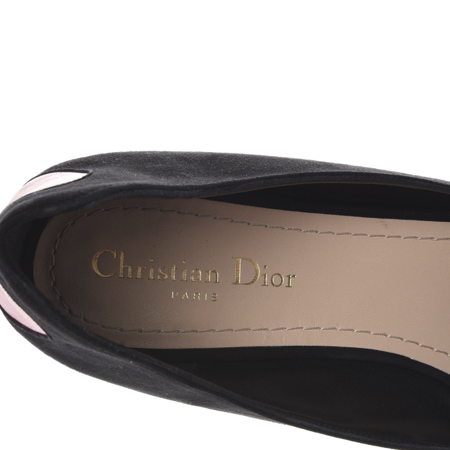 Suede Dior Amour Ballet Flats 41 Black