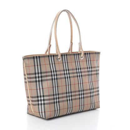 Burberry Canvas House Check Small Front Pocket Tote Beige 3 of 10