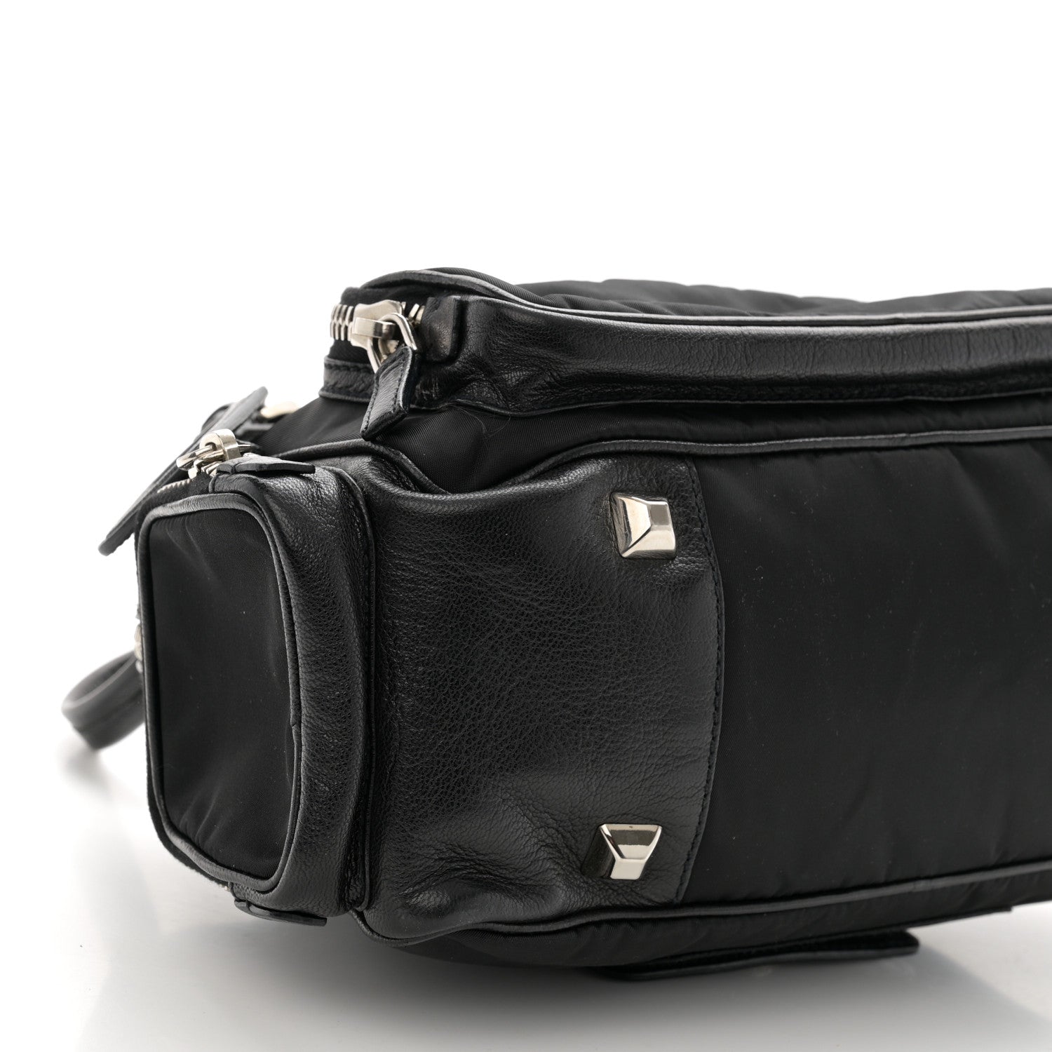 Prada Tessuto Nylon Shoulder Bag Black 9 of 12