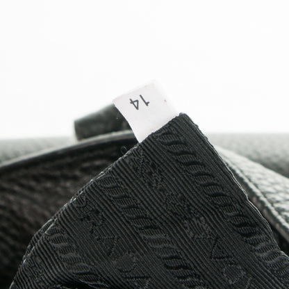 Prada Cervo Deerskin Side Zip Tote Nero Black 9 of 12