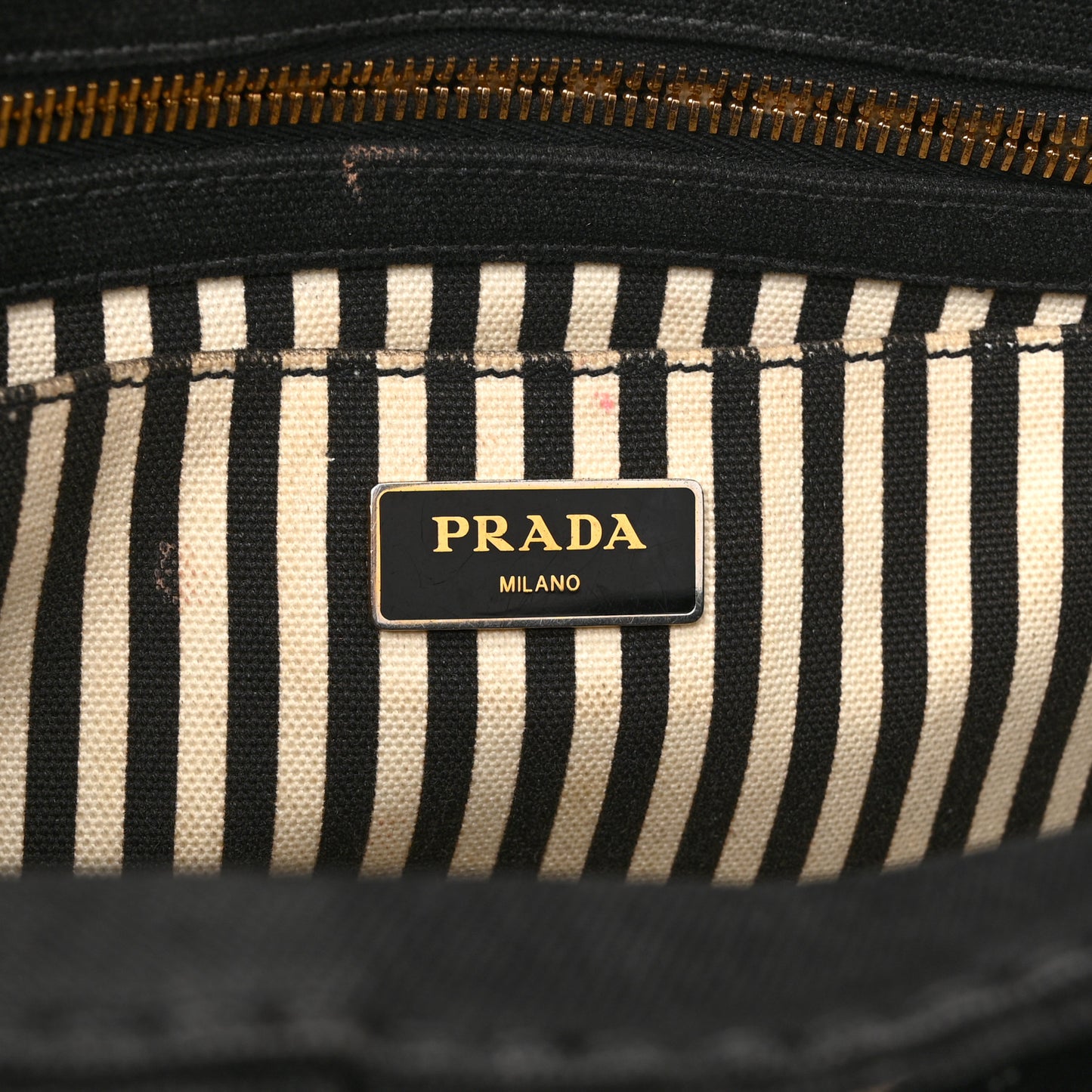Canapa Small Logo Tote Black Talco