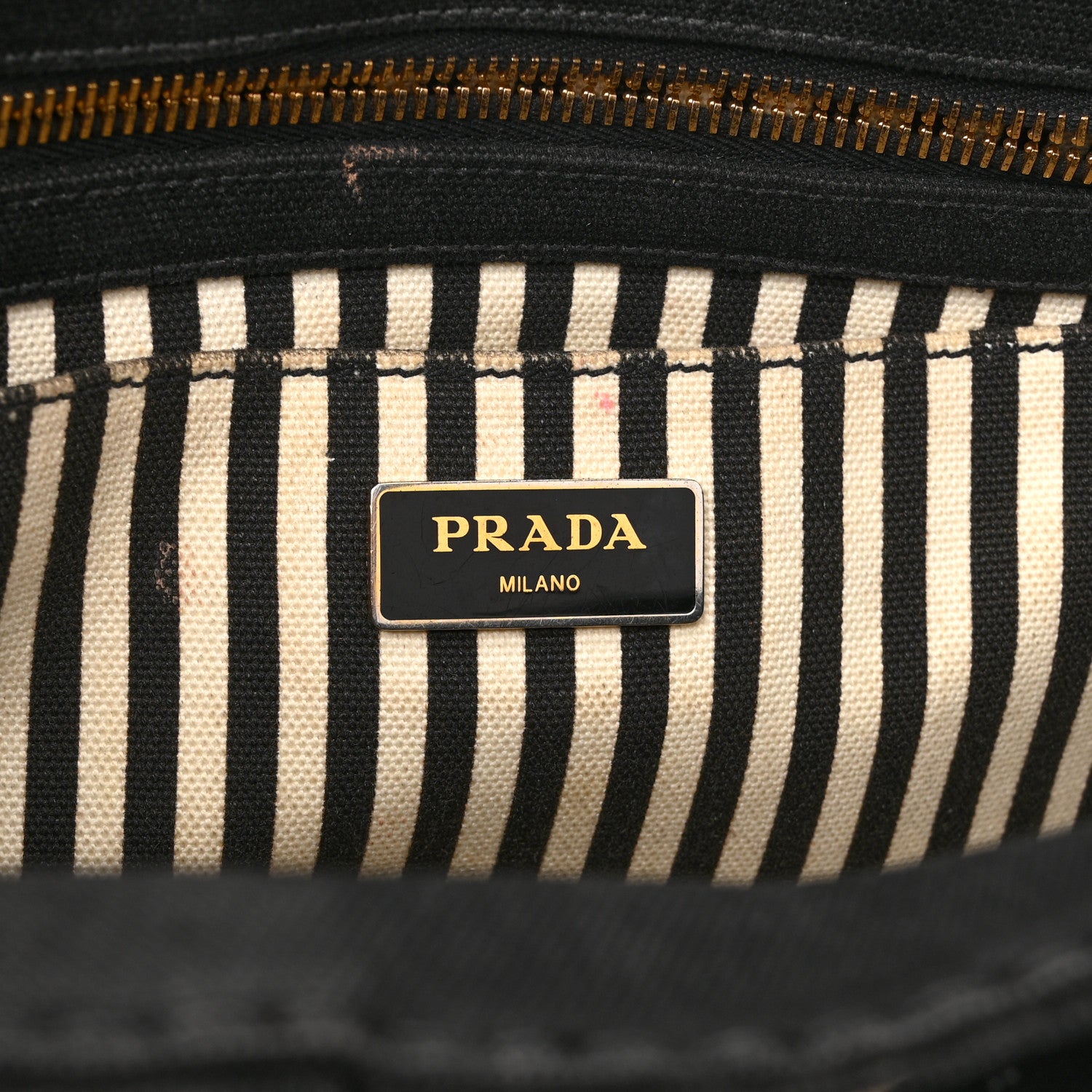 Prada Canapa Small Logo Tote Black Talco 7 of 15
