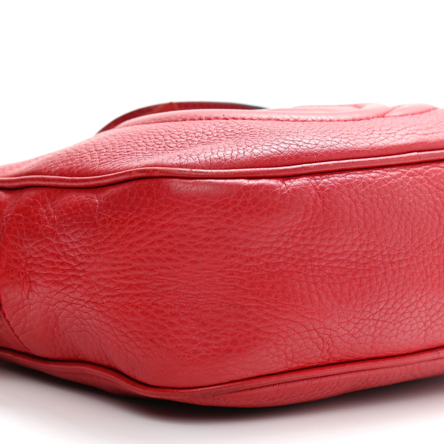 Gucci Pebbled Calfskin Small Soho Disco Bag Tabasco Red 10 of 18