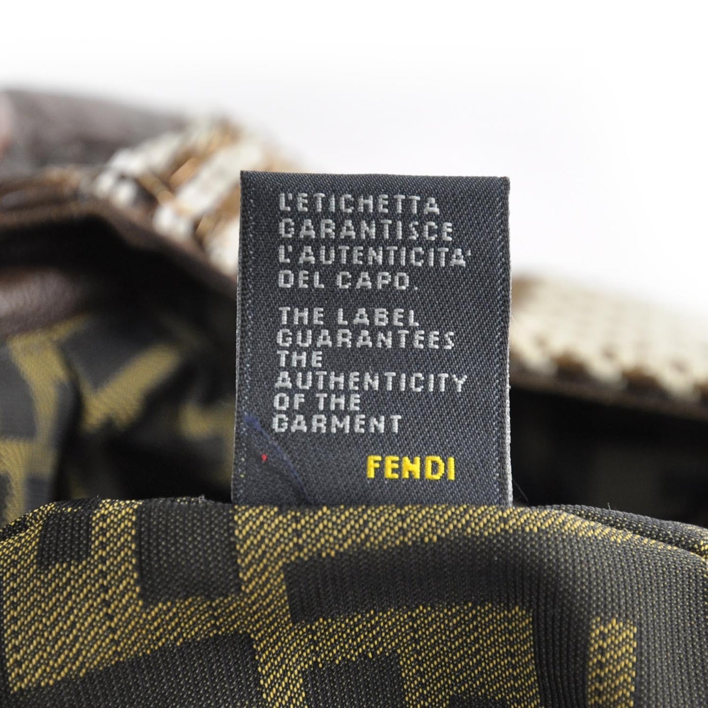 Nappa Embroidered Spy Cognac Avorio