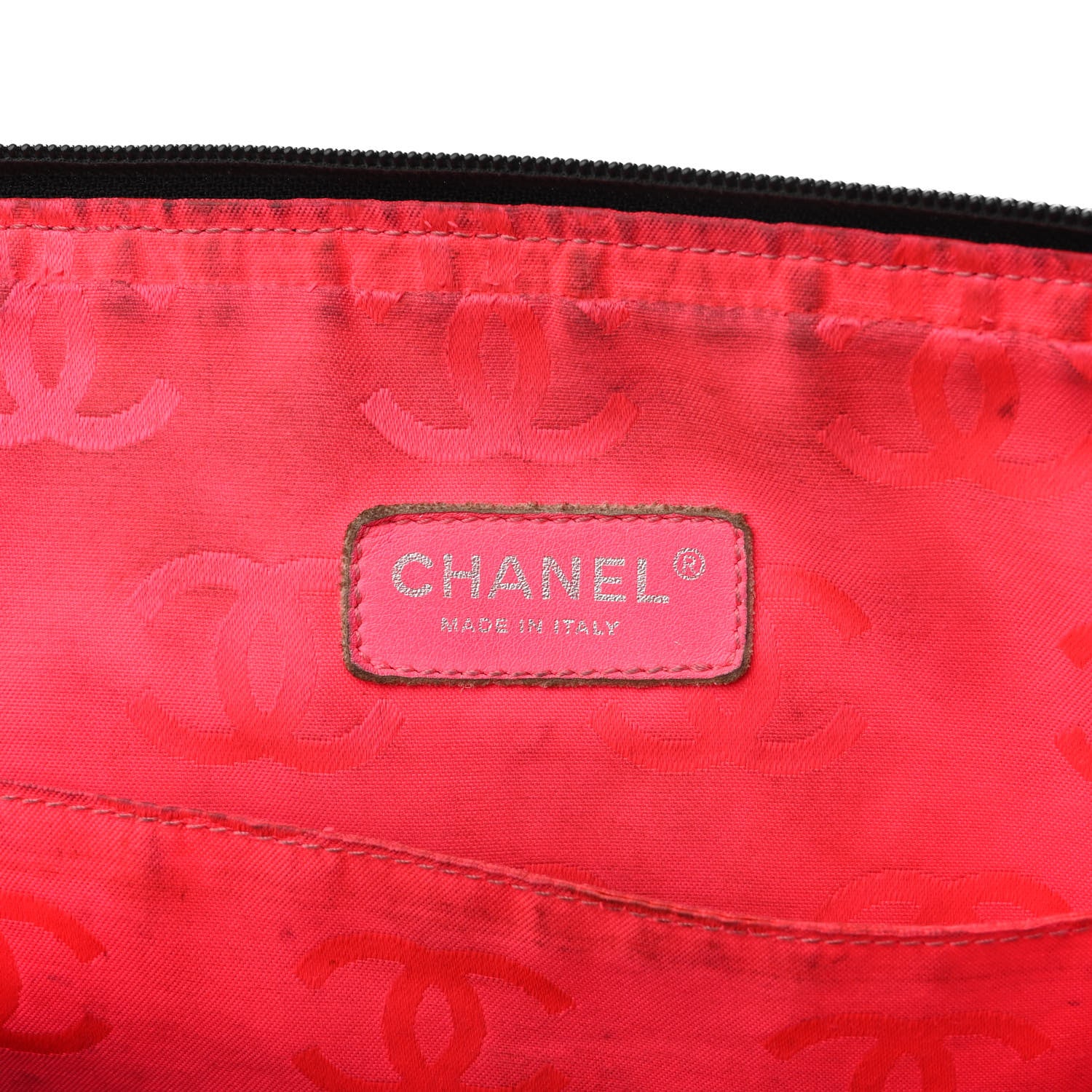 Chanel Calfskin Quilted Large Cambon Messenger Black White 6 of 12