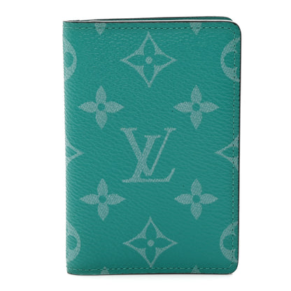 Louis Vuitton Monogram Taiga Pocket Organizer Vert 1 of 7