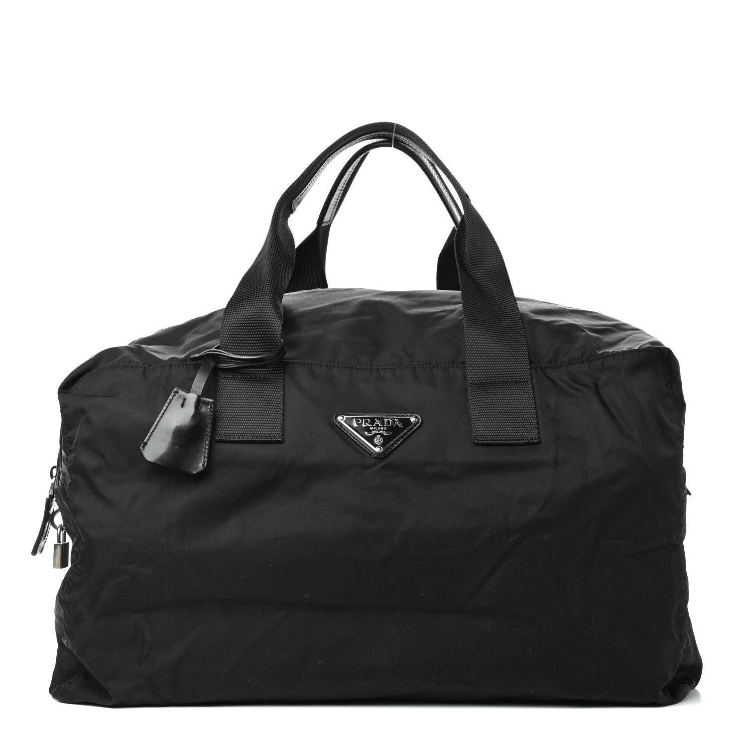 Prada Tessuto Nylon Duffel Bag Black 1 of 9