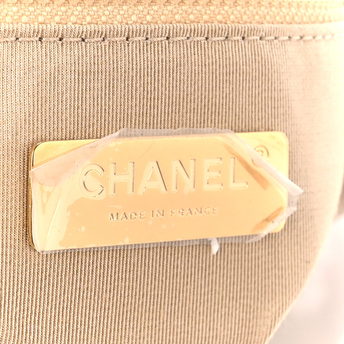 Lambskin Quilted Medium Chanel 19 Flap Light Beige