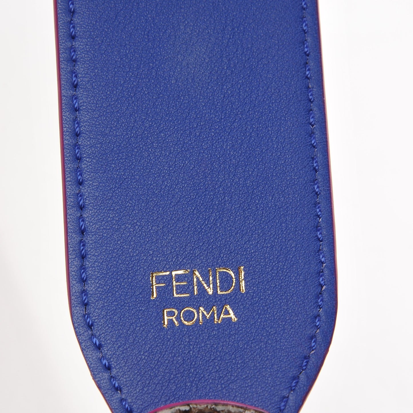 Shiny Python Vitello Dolce Strap You Asfalto Blue Neon