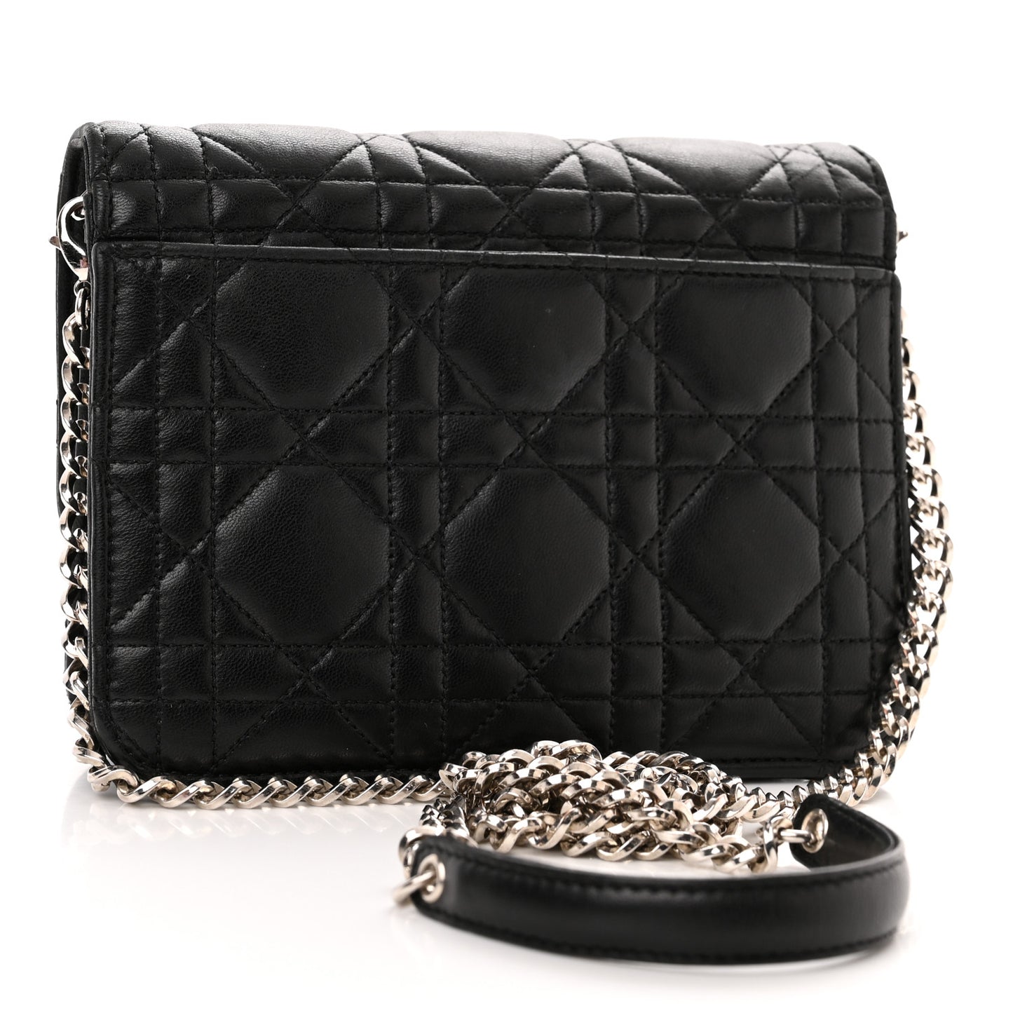 Lambskin Cannage Mini Miss Dior Flap Black