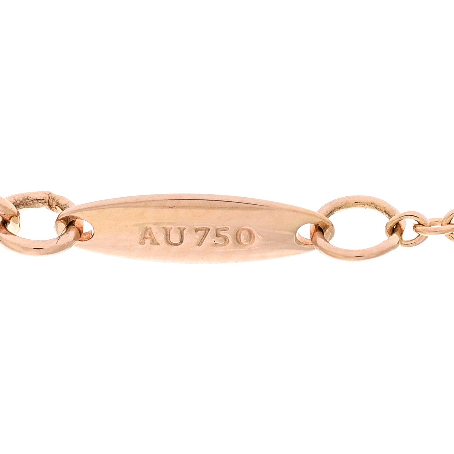 Tiffany 18K Rose Gold Diamond .17ct Elsa Peretti Diamonds by the Yard Pendant Necklace 5 of 6