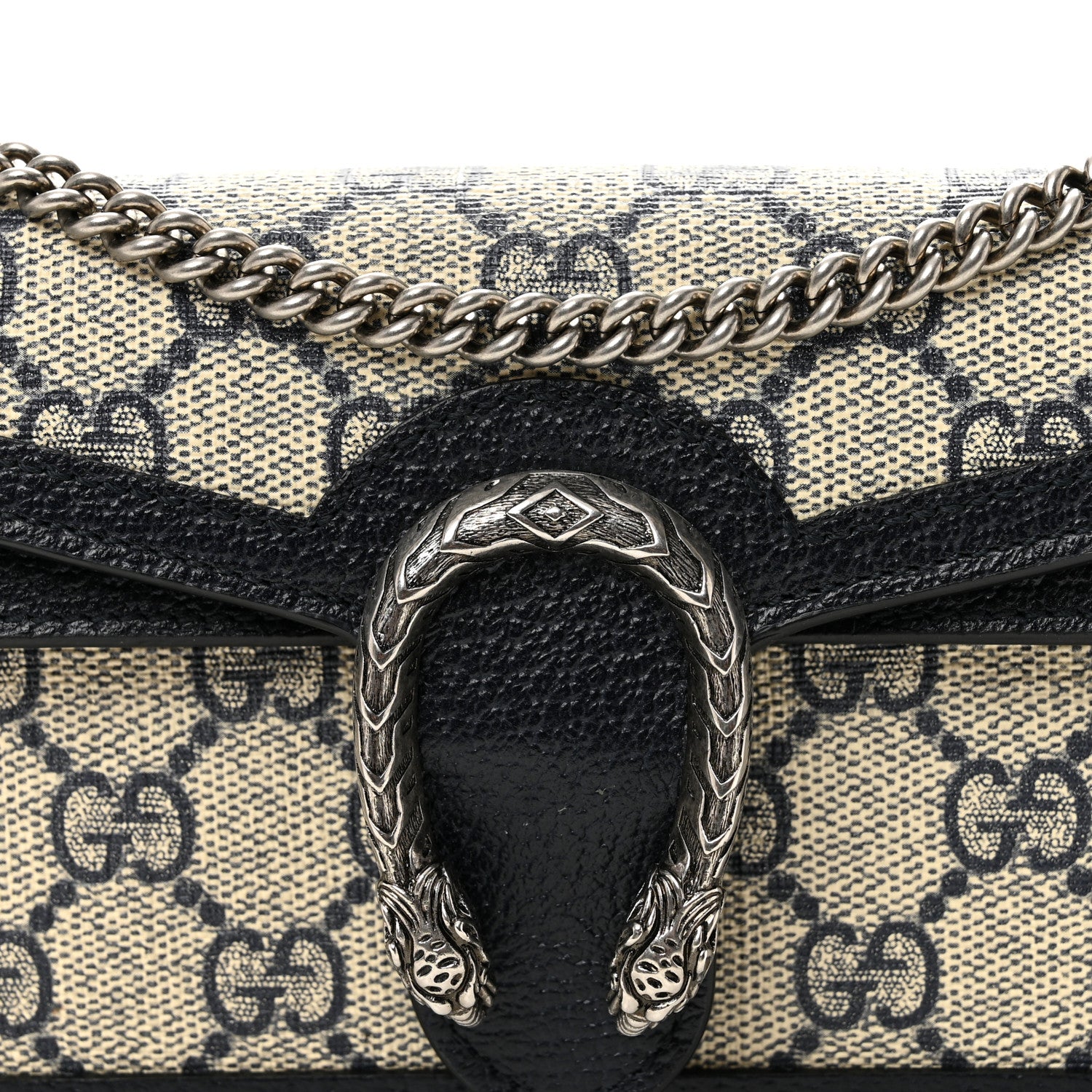 Gucci GG Supreme Monogram Textured Dollar Calfskin Super Mini