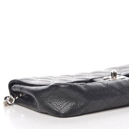 Chanel Caviar Quilted East West Flap Bijoux Chain Black 8 of 11