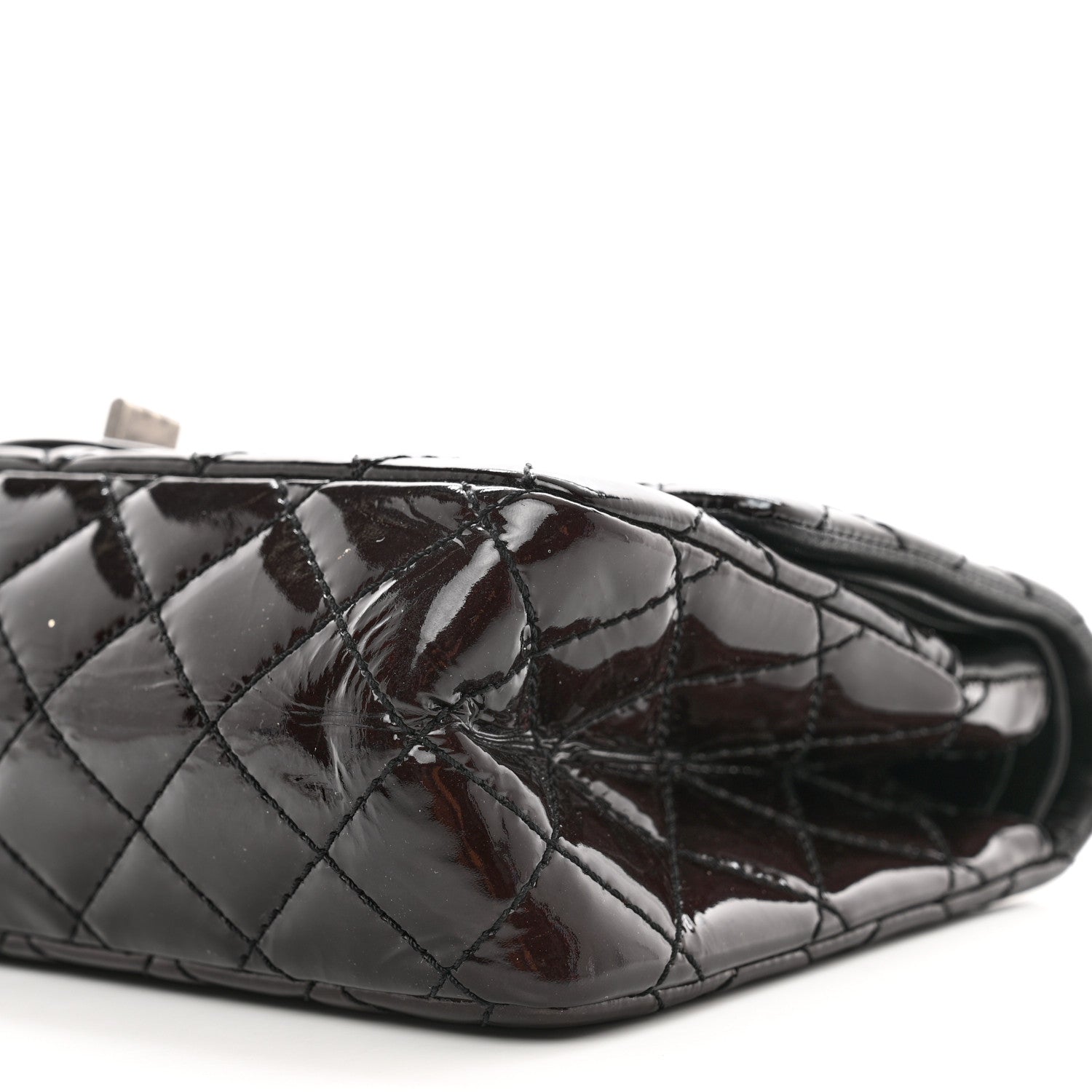 Chanel Patent Calfskin Quilted 2.55 Reissue 225 Flap Black 9 of 13