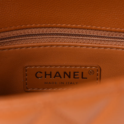 Chanel Caviar Quilted Mini Coco Handle Flap Light Brown 8 of 11