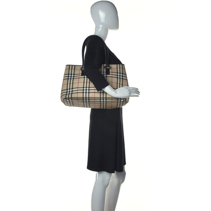 Burberry House Check Large Buckle Tote Black 2 of 14