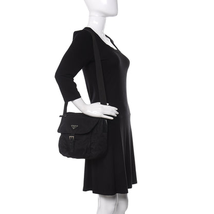 Prada Nylon Vela Messenger Black 2 of 10