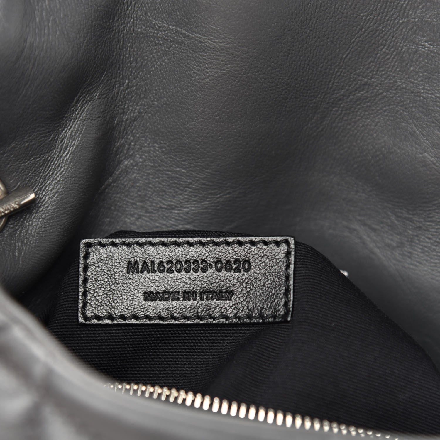 Saint Laurent Lambskin Quilted Toy Loulou Puffer Monogram Chain Satchel Storm 10 of 12