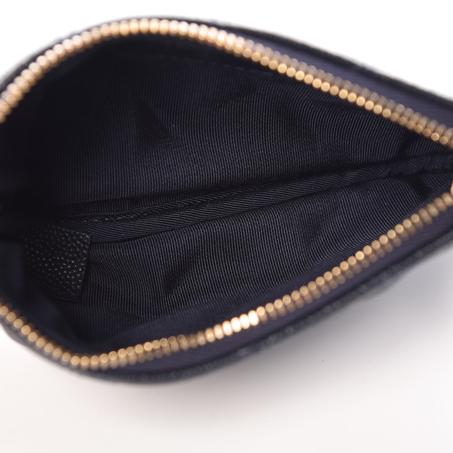 Chanel Caviar Quilted Small Cosmetic Case Navy 5 of 8