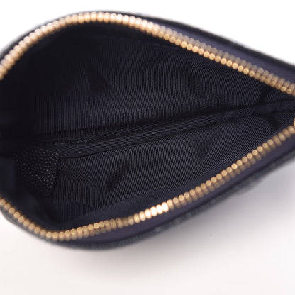 Chanel Caviar Quilted Small Cosmetic Case Navy 5 of 8