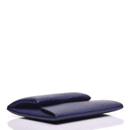 Hermes Chevre Mysore Bastia Coin Purse Bleu Encre 4 of 7