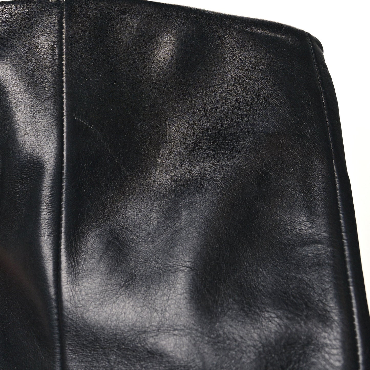 Calfskin Knee High Platform 105mm Boots 35 Black