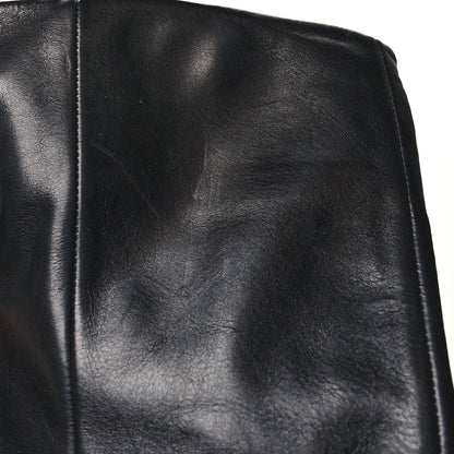 Prada Calfskin Knee High Platform 105mm Boots 35 Black 7 of 8