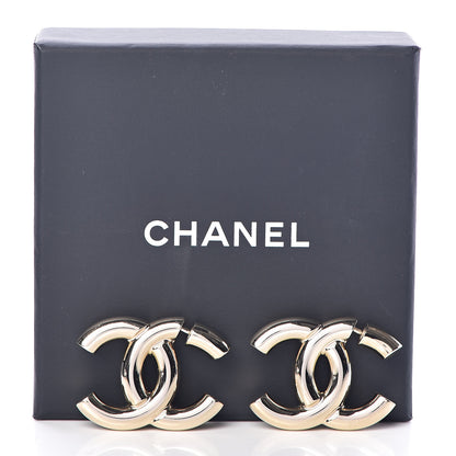 Chanel Metal CC Earrings Gold 5 of 5