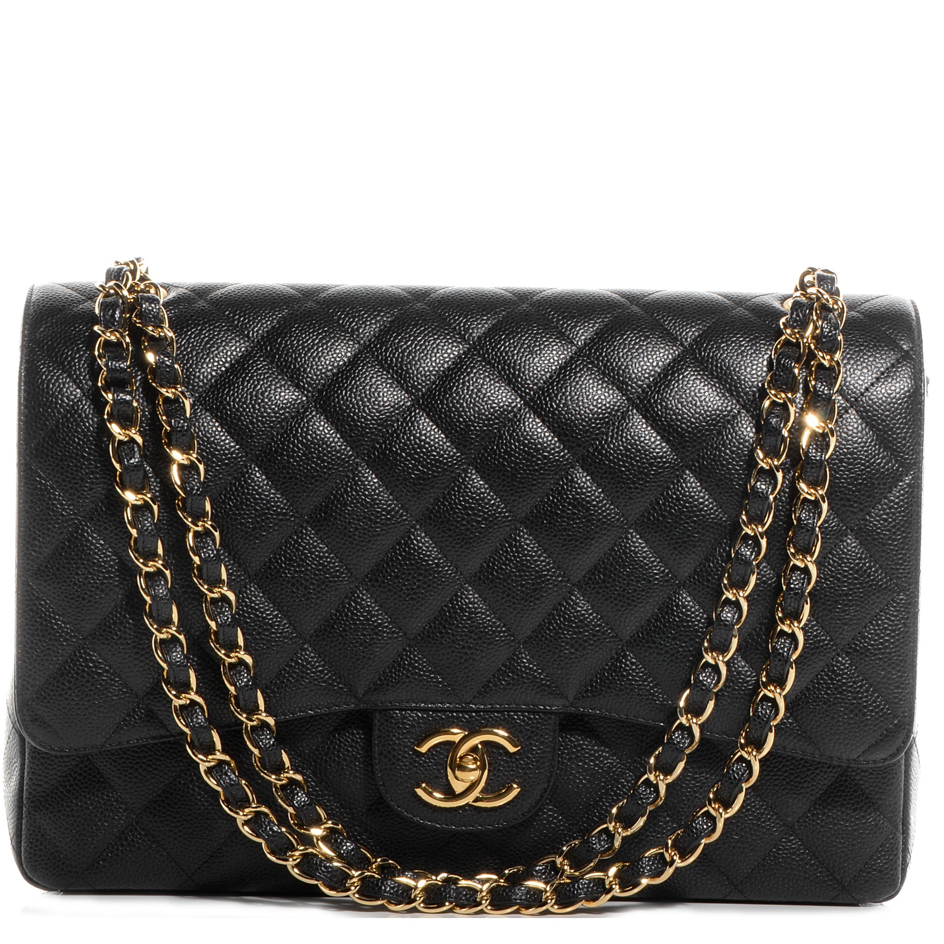 Chanel Caviar Quilted Maxi Double Flap Black 1 of 9