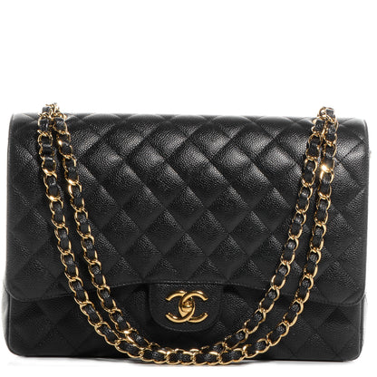 Chanel Caviar Quilted Maxi Double Flap Black 1 of 9