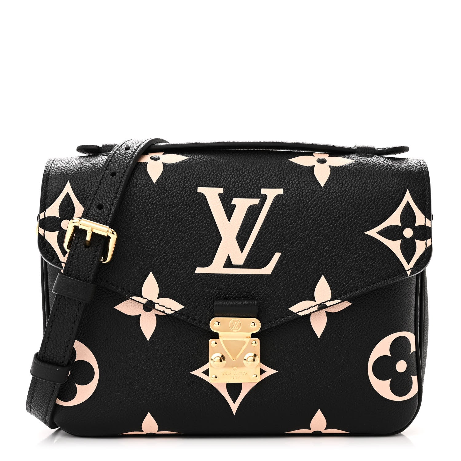 Louis Vuitton Empreinte Monogram Giant Pochette Metis Black Beige 1 of 9