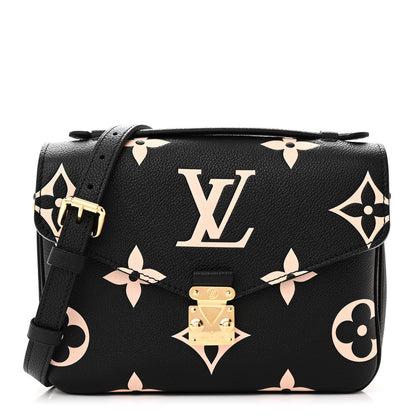 Louis Vuitton Empreinte Monogram Giant Pochette Metis Black Beige 1 of 9