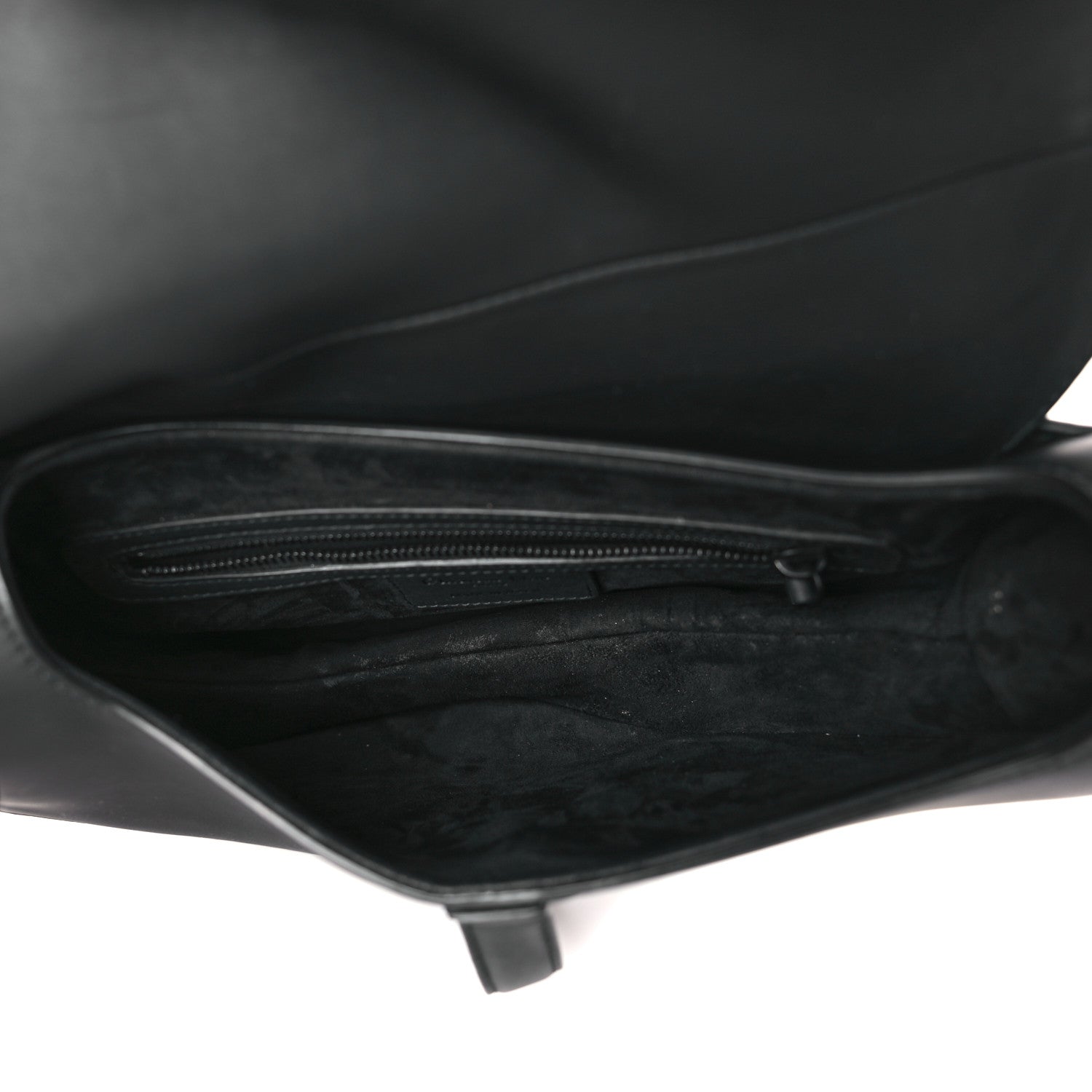 Christian Dior Ultra Matte Calfskin Saddle Bag With Strap Black 5 of 8
