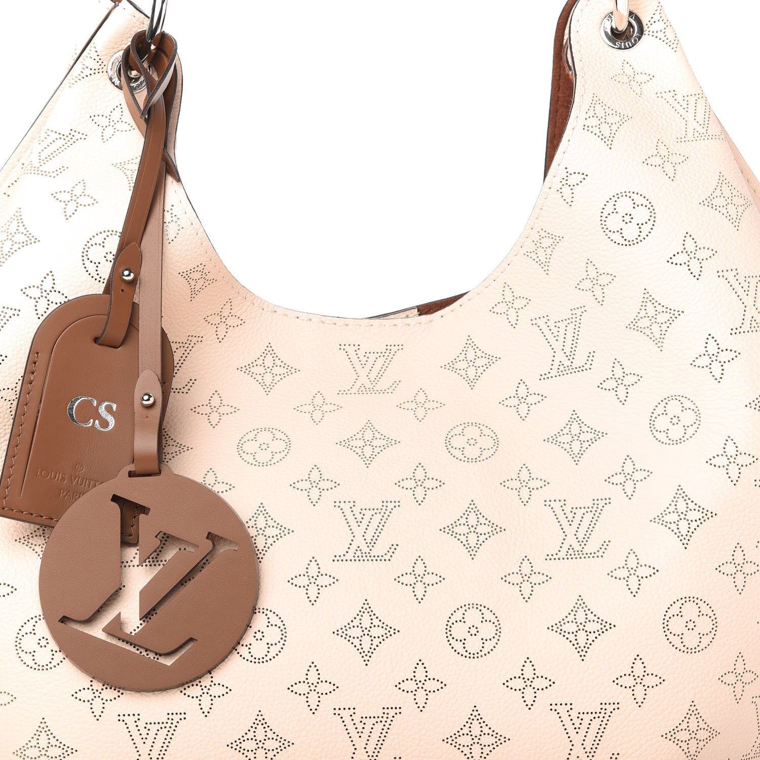 Louis Vuitton Mahina Carmel Hobo Creme 9 of 10